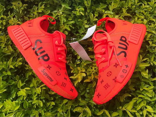 Super Max Supreme x LV x Adidas NMD R1 Red Boost--010